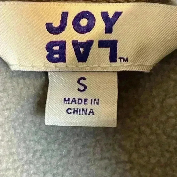 JoyLab Gray Women's 1/2 Zipper Sherpa Pullover Sweatshirt Size S - Picture 7 of 13